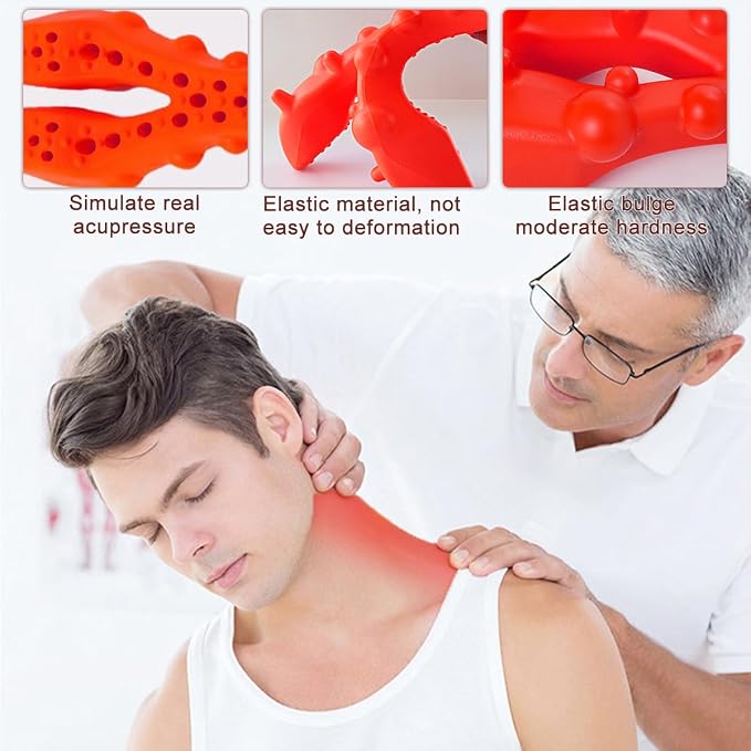 Trapezius Trigger Point Massager, Suboccipital Release Tool Trigger Point Massager for Muscle Pain Relief Neck Back Shoulders
