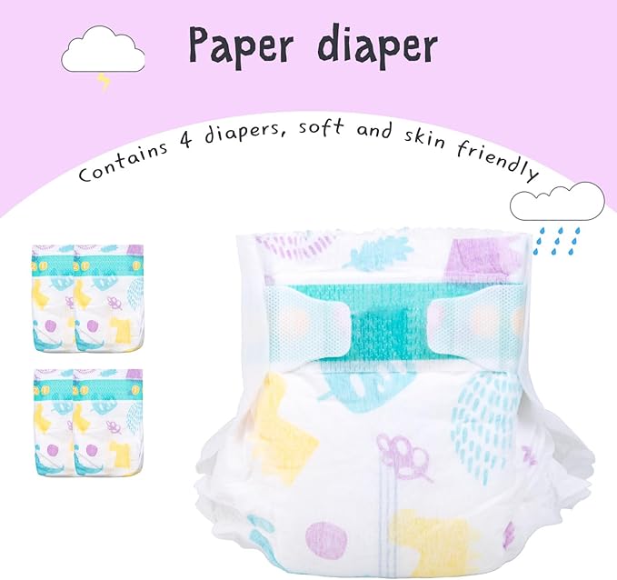 PEDOLLTREE 13 Pcs Reborn Baby Dolls Clothes Girl Accessories Outfit with Pink Dot Bassinet and Diapers Set for 17-22 Inch Reborn Dolls Newborn Baby Girl