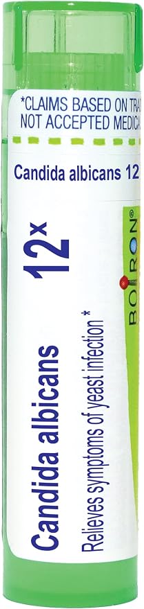 Boiron Candida Albicans 12X for Symptoms of Yeast Infection - 80 Pellets | Single-medicine homeopathic pellets for Symptoms of Yeast infection. Size: 80 Pellets.