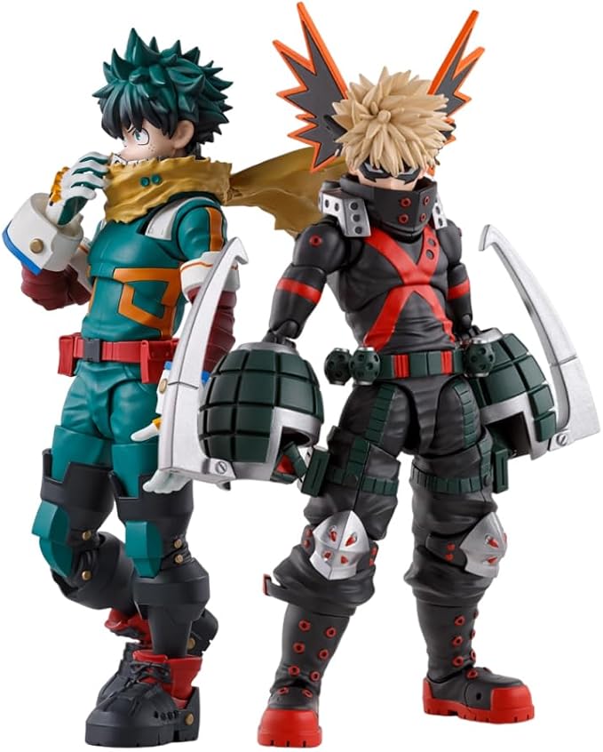 2pcs MHA Action Figure Midoriya Izuku Figure Joints Movable Anime Figures Todoroki Shouto Figurine Super Action Statue Collection 15cm