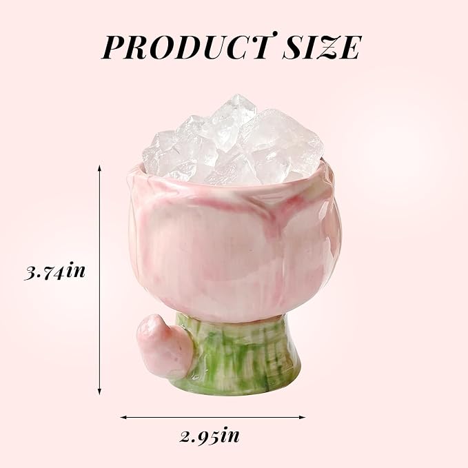 Tulip Crystal Stone Aroma Diffuser,Aromatherapy Diffuser for Home, Bathroom, Office, Home Decor,Perfect for Meditation Reflection Bedroom Decoration (No Essential Oils)