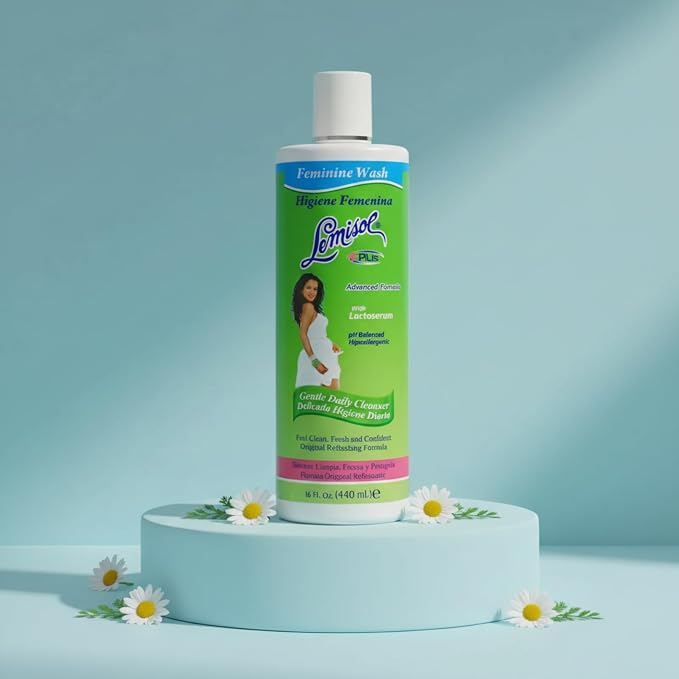 Lemisol Plus Feminine Wash, Daily Cleanser, Hypoallergenic, 16 FL Oz Bottles (Pack of 2)
