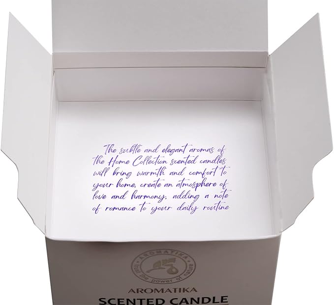 AROMATIKA Midnight Jasmine Soywax Candle - Up to 45 Hours Burn Time - Glass Candle Gift - Aromatherapy Candle - Blue Floral Scent