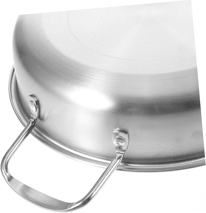 Stainless Steel Ramen Pot with Ergonomic Handles Capacity Korean Soup and Noodle Pot for Cooking Camping and Outdoor Use Easy to Clean Anti-scald Design