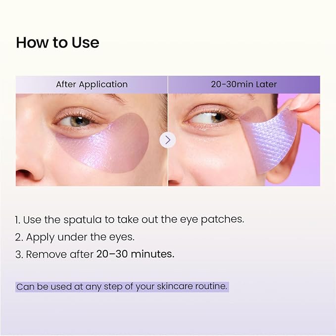 BIODANCE Caviar PDRN Eye Patches, Under Eye Patches for Dark Circles, Depuffing Brightening Eye Masks for Puffy Eyes, Tired Eyes, Deep Nourishing (60 Count)