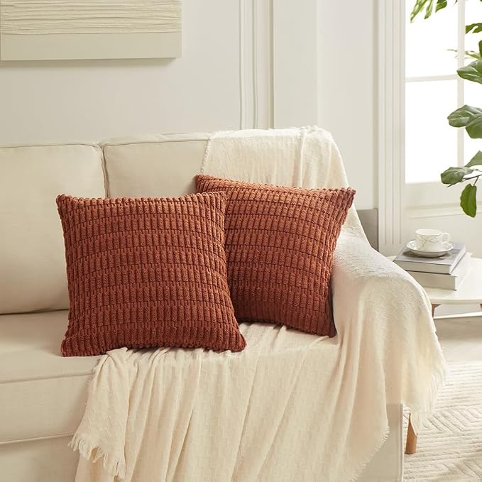 Fancy Homi 4 Packs Decorative Throw Pillow Covers for Living Room Couch Bed, Modern Farmhouse Boho Home Décor Accent Cushion Case, 24" x 12", Fall