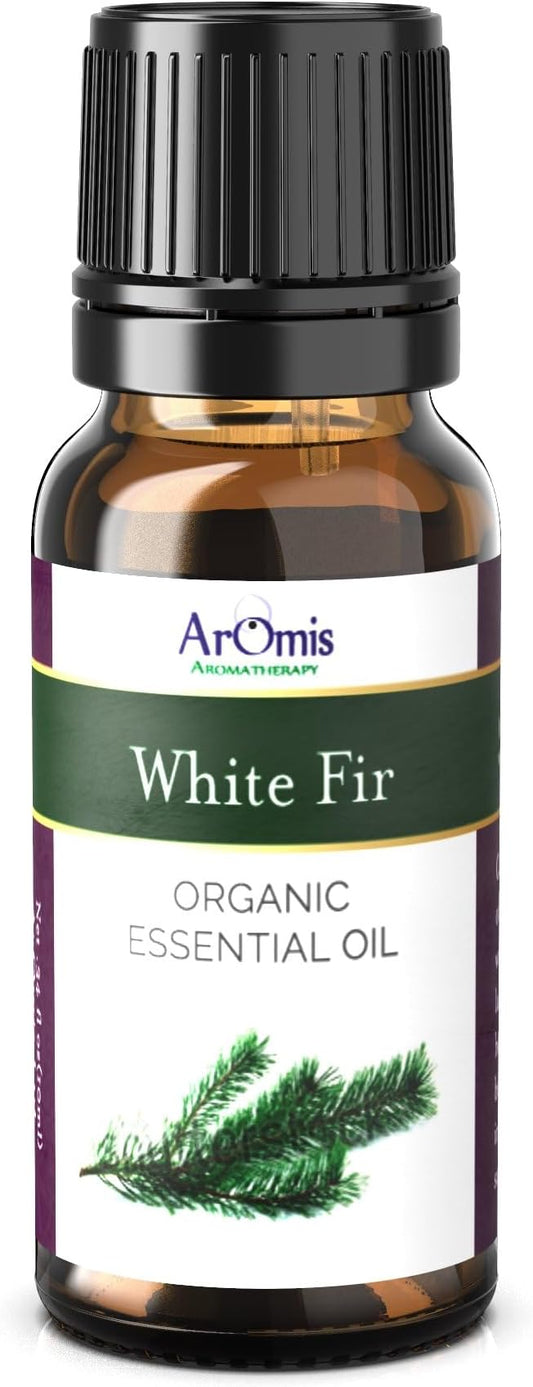 ArOmis Organic White Fir Essential Oil - 100% Pure Therapeutic Grade - 5ml, Premium, Undiluted, Oils for Aromatherapy Diffuser