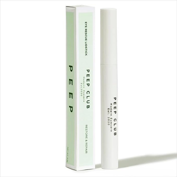 Peep Club Anti-Aging LidStick – Optometrist Formulated Overnight Eye Balm For Fine Lines, Hydrating, Soothing, Perfect for Sensitive Eyes, Oat Ceramides, Primrose & Manuka Oil, Vit C, Travel-Friendly