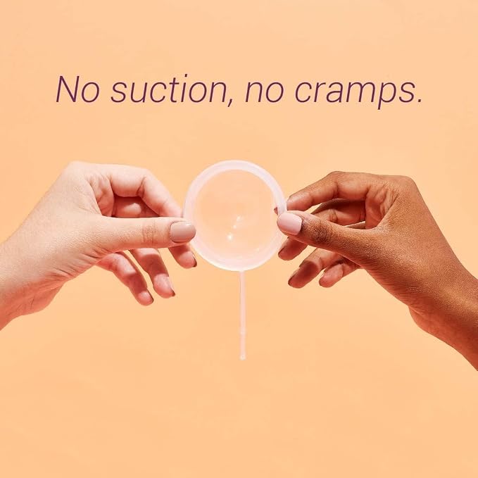 LUMMA Menstrual Disc | Includes Carrying Pouch and Silicone String for Easy Removal | Comfortable & Sustainable Choice to Tampons | Reusable Medical Grade Silicone, Leak-Proof (Pink, Short)