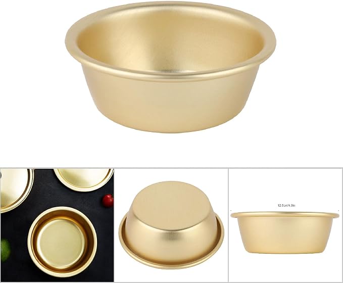 Korea Noodle Pot, Gold Ramen Noodle Pot Korean Ramyun Hot Pot Aluminum Alloy Traditional Hot Pot with Handle for Soup Pasta(Bowl)