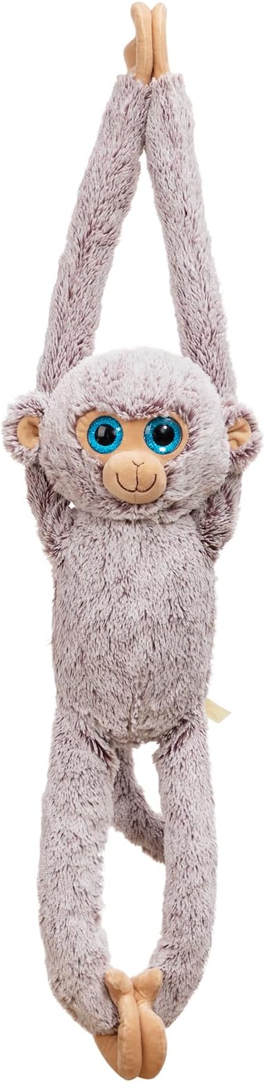 Hanging Monkey Plush Toy Cute Stuffed Animal Gift for Kids Grandchildren Friends Family Gray 27 inch