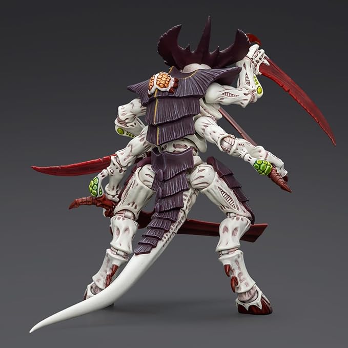 JOYTOY 1/18 Action Figure Warhammer 40,000 Tyranids Hive Fleet Leviathan Tyranid Warrior with Boneswords 1 and 2 2PCS Collection Model Birthday Gifts