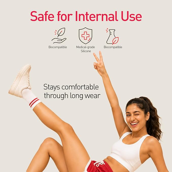 Sirona Reusable Menstrual Cup - Medium Size | Ultra-Soft, Odor-Free, Rash-Free Medical-Grade Silicone with Pouch | Leak-Proof Period Cup for Heavy & Light Flow | Tampon & Pad Alternative | Pack of 1
