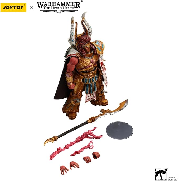 JOYTOY Warhammer 30K Thousand sons 8.7 inch Magnus The Red Primarch of The XVth Legion 1:18 Scale Action Figure Mecha Joy Toy Collection Model