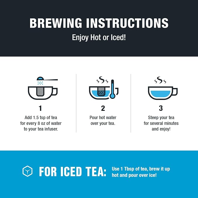 Tiesta Tea - Classic Loose Leaf Tea Gift Box, High to Non-Caffeinated Assorted Blends, 5 Pouches of Hot & Iced Variety Pack, English Breakfast, Green, Chai, Lavender & Herbal