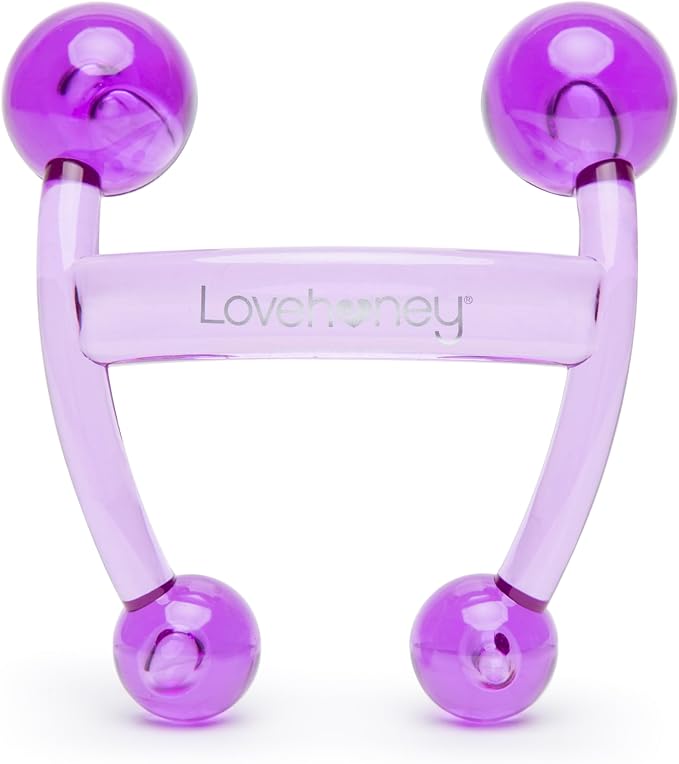 Lovehoney Oh! Body Massager Handheld Tool | Massage Tool for Back, Neck & Shoulders | Easy Grip Smooth Ergonomic Handle | Purple
