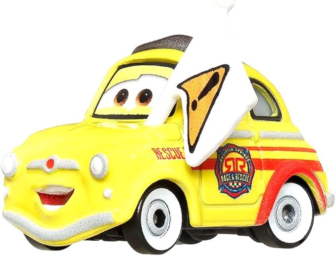 Disney and Pixar Cars Diecast Luigi and Guido Rescue Toy Vehicle for Ages 3 and Up