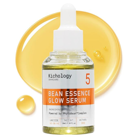 Snail Free Mucin Serum,Bean Essence 50,000ppm Korean skin care,Facial Glow Moisturizer for Glass skin– Hydrating Boost,Unscented Soothing Moisturizer– Strengthens Skin Barrier – 1.01 fl.oz