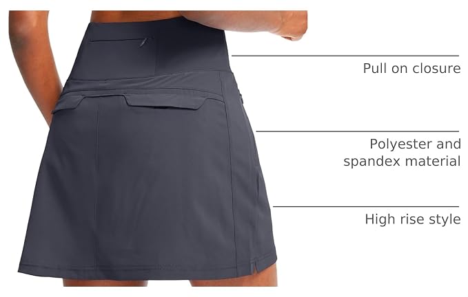 G Gradual Golf Skorts Skirts for Women with 5 Pockets Women's High Waisted Lightweight Athletic Skirt for Tennis Running