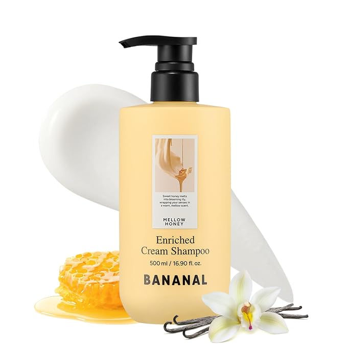 Korean Cream Shampoo with Sea Water & 9 Proteins – Silk, Keratin, Collagen & 4 Peptides for Thinning Hair – Honey & Royal Jelly Nourishing – Sulfate, Paraben & Silicone Free – 16.9 fl oz