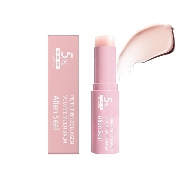 PDRN Pink Collagen Volume Multi Balm | All In One Volufiline, PDRN, NAD Stick for Youthful-Looking, Helping Look of Fine Lines, Firming Care, Anti-Aging Care | For Under-Eyes, Neck, Forehead (1pc)