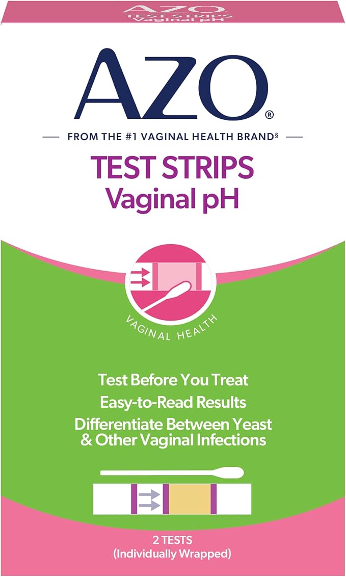 AZO Vaginal pH Test Kit, Clinically-Tested Vaginal Infection Test Kit, Fast & Accurate Results, from The #1 Most Trusted Urinary Health Brand, 2 Self-Tests