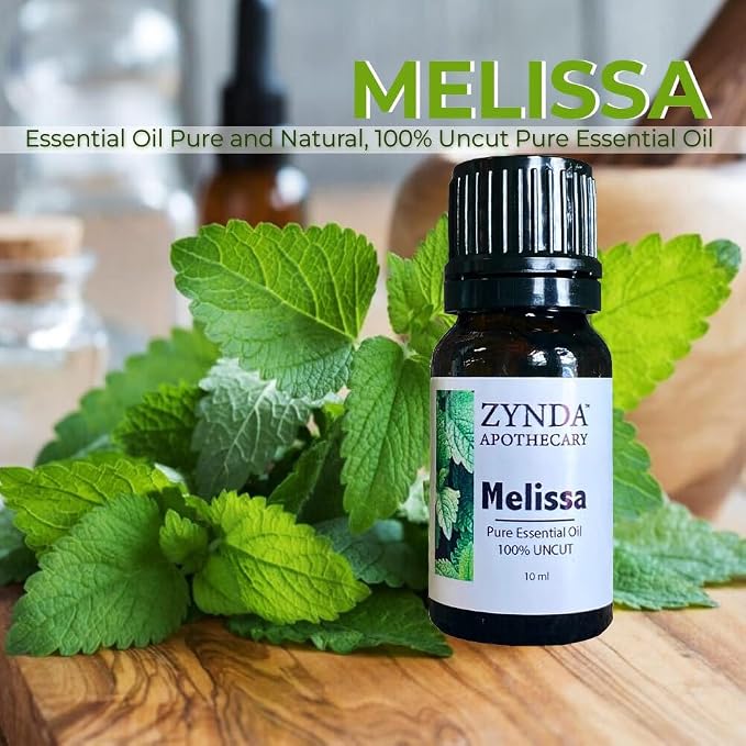 Melissa Oil Pure and Natural, 100% Uncut Pure Essential Oil - 10ml