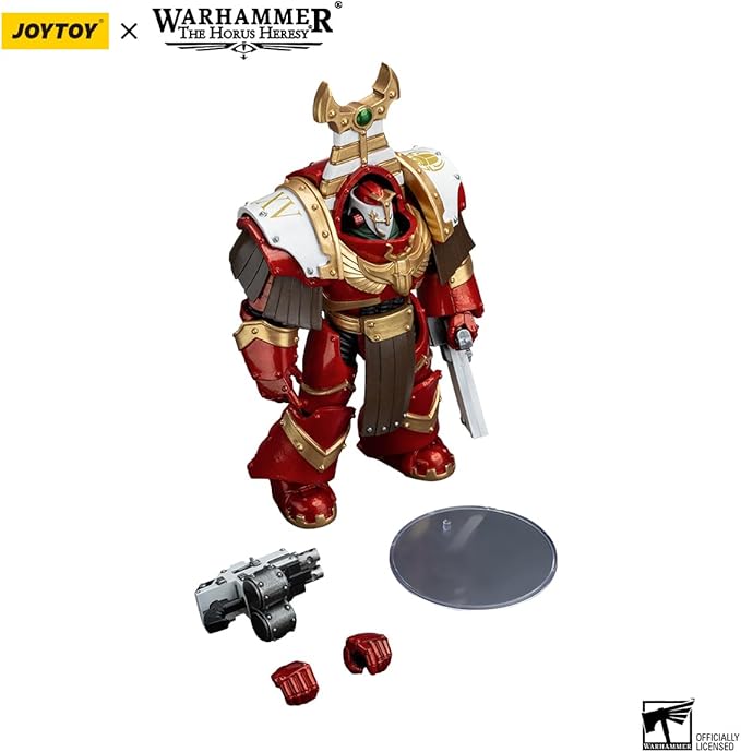 JOYTOY Warhammer 40K Thousand sons 5.35in Sekhmet Terminator Cabal Sekhmet with Combi-Bolter and Chainfist 1:18 Scale Action Figure Mecha Joy Toy Collection Model