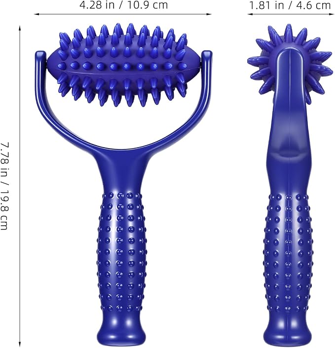 Lurrose Handheld Spiky Massage Ball Roller for Deep Tissue Myofascial Release, Fascia Release Tools for Neck, Back, Leg & Deep Tissue Massage, Massage Roller for Muscle Relief and Body Relaxation