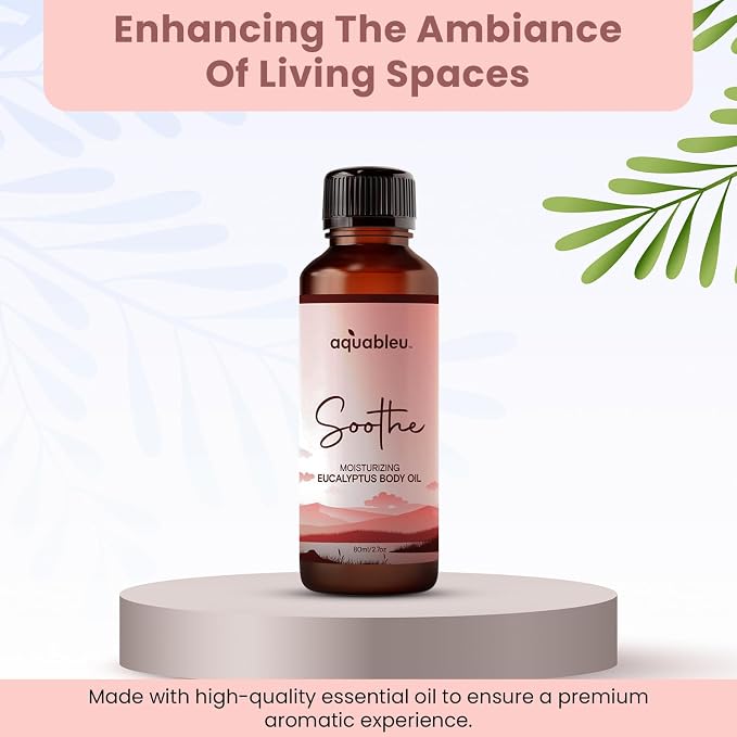 Eucalyptus Massage Oil – Soothing Aromatherapy Blend for Comfort – 80ml Bottle – Perfect for a Relaxing Experience – Great Gift for Women