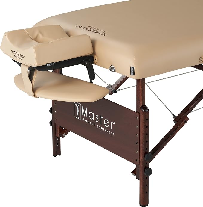 Master Massage 30" Del Ray Pro Portable Massage Table (30" Width x 84" Length) with Adjustable Height, 750lbs Working Capacity
