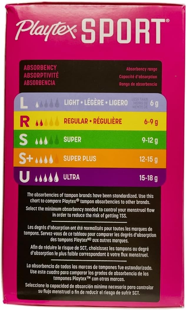 Playtex Plastic Tampons Sport Fresh Balance Multi-Pack Regular/Super Lightly Scented - 16 Count (Pack of 2)