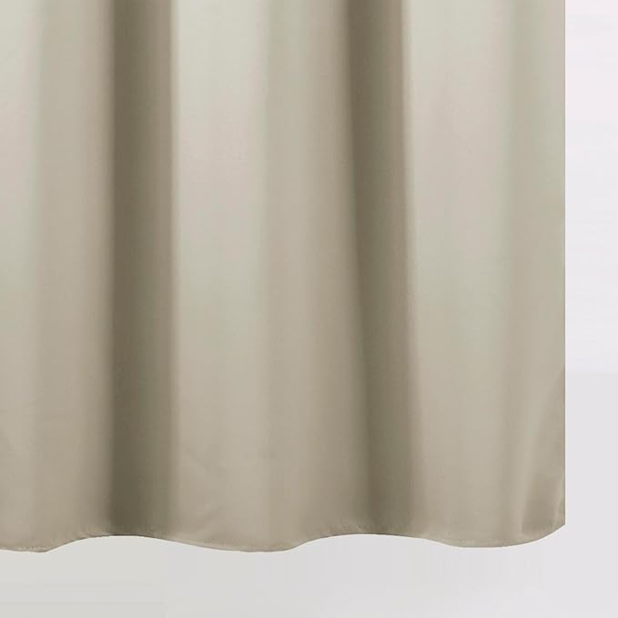 LEMOMO Light Beige Blackout Curtains 34 x 54 Inch Length/Set of 2 Curtain Panels/Thermal Insulated Room Darkening Blackout Curtains for Bedroom