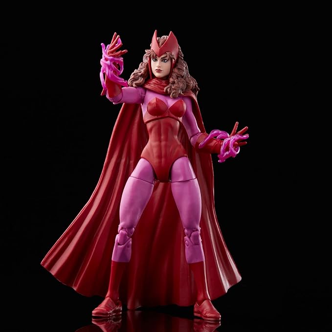 Marvel Legends Series Scarlet Witch 6-inch Retro Packaging Action Figure Toy, 4 Accessories