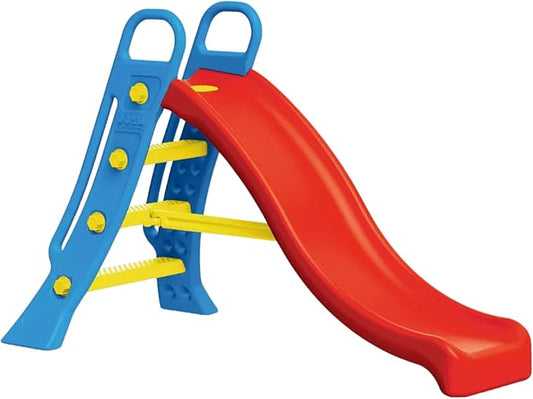 DOLU Big Water Slide - Colorful Plastic Outdoor Water Slide, Attach to Garden Hose for Water Feature, Indoor Use Too, Kids and Toddlers Ages 2 and up