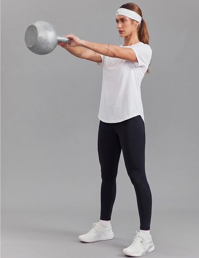 PINSPARK Soft Workout Tops for Women UPF 50+ Sun Protection Shirt Quick Dry Athletic Running Hiking Travel Basic Tee Shirts