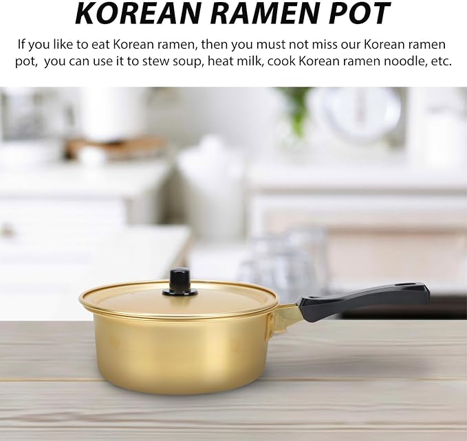 Tofficu Thickened Stockpot Instant Noodle Maker Soup Pot Korean Stew Pot for Family
