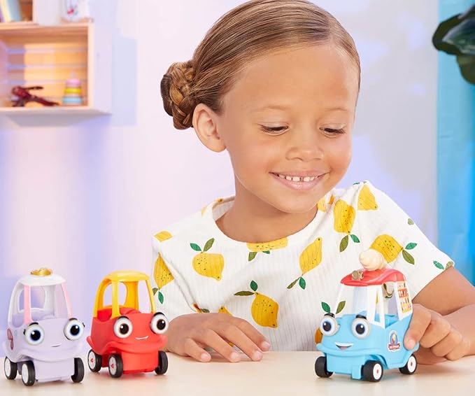 Little tikes Let's Go Cozy Coupe - Ice Cream Truck - Mini Push and Play Vehicle for Tabletop & Floor Push Play Car Fun - Suitable for Toddlers from 3 Years