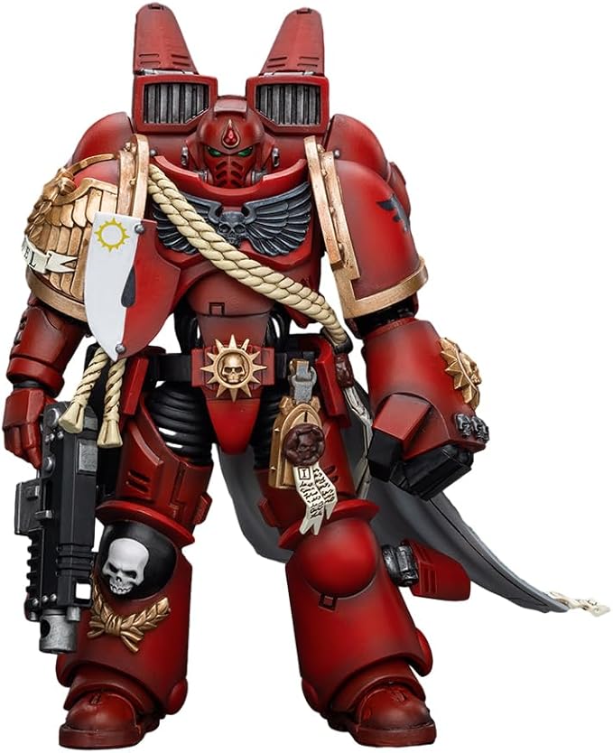 JOYTOY1/18 Action Figure Warhammer 40,000 Blood Angels Captain with Jump Pack Collection Model Birthday Gift