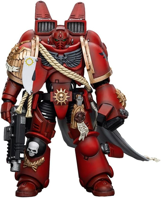 JOYTOY1/18 Action Figure Warhammer 40,000 Blood Angels Captain with Jump Pack Collection Model Birthday Gift