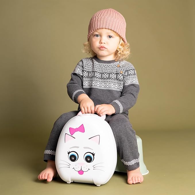 My Carry Potty - Cat Travel Potty, Award-Winning Portable Toddler Toilet Seat for Kids to Take Everywhere