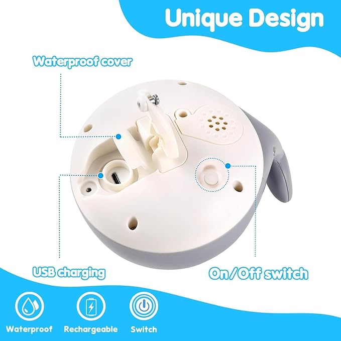 Baby Boy Bath Toys, Valentines Day Gifts for Babies 1 Year Old Boy Gifts, Toddler Bath Toys for Kids Ages 1-3, Light Up Whale Bath Toy Sprinkler Baby Toys 6-12-18 Months, Bathtub Fountain Toy