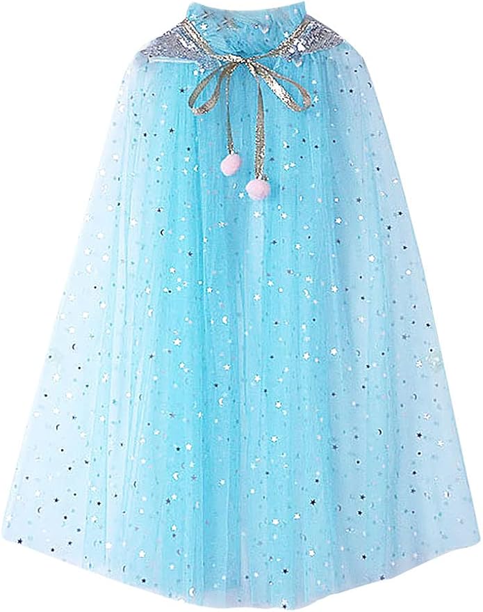 FKKFYY Rainbow Cape Cloak for Girl Princess