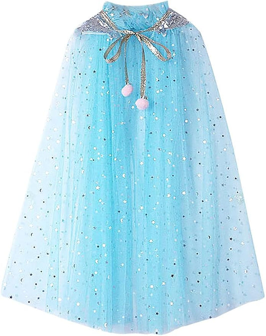 FKKFYY Rainbow Cape Cloak for Girl Princess
