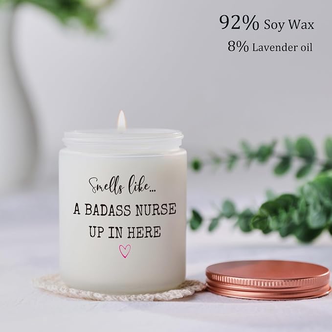 Funny Gifts for Nurse, Nurse Practitioner Gifts for Women, Nurse Week Birthday Christmas Graduation Candle Gift for New RN Nursing Student