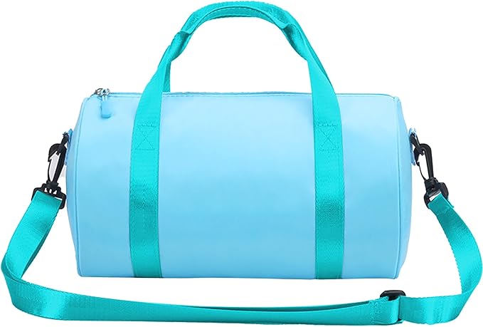 Ballet Dance Bag Mini Gym Bag Lightweight Small Duffle Bag 10L Cute Crossbody Bag for Yoga Swimming Sport (SkyBlue)