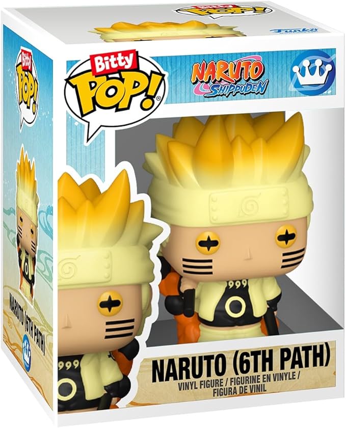 Funko Pop! Bitty: Naruto Shippuden - Kakashi, Sakura, Sasuke, and Chase Mini Figure - 0.9 Inch (2.2 Cm) - Anime Collectable - Gift Idea - Stackable Display Shelf Included