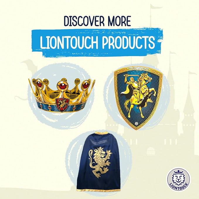 Liontouch - Knight Foam Swords for Boys, 3-Pack – 3-6 Years | Pretend Play Toy for Kids & Toddlers with Medieval Horseback Riding Knight Theme | Safe Weapon Accessory for Boys’ Dress Up & Costumes
