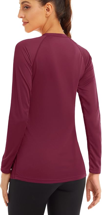 MAGCOMSEN Women's Long Sleeve Shirts UPF 50+ Sun Protection Shirts for Hiking Fishing Workout Rash Guard