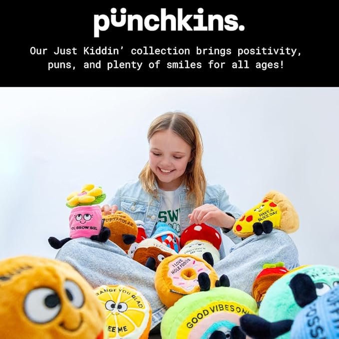 Donut Plushie - I Love Hole Foods Punny Donut Plush, Cute Food Plushie Gift for Kids